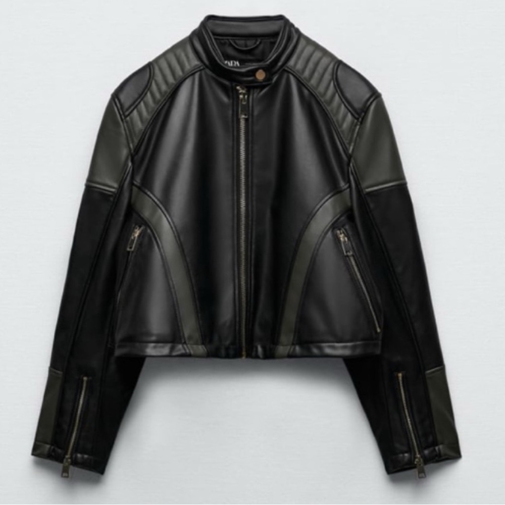 Zara Women’s Black Moto Jacket size XS